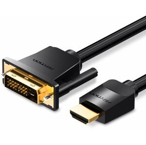 Videokábel Vention HDMI to DVI Cable 1,5 m Black