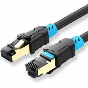 Hálózati kábel Vention Cat.6 SFTP Patch Cable, 0.75m, fekete