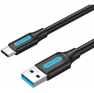 Adatkábel Vention USB 3.0 to USB-C Cable 1.5m Black PVC Type