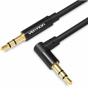 Audio kábel Vention 3.5mm to 3.5mm Jack 90° Aux Cable 0.5m Black Metal Type