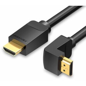 Videokábel Vention HDMI 2.0 Right Angle Cable 270 Degree 1,5m Black