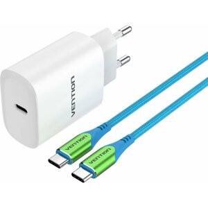 Töltő adapter Vention & Alza Charging Kit (20W USB-C + Type-C PD Cable 1m) Collaboration Type