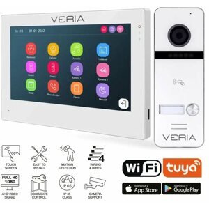 Videótelefon VERIA 3001-W (Wi-Fi) Videótelefon, fehér + VERIA 301 bemeneti állomás