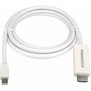 Videokábel PremiumCord mini DisplayPort - HDMI csatlakozó, szigetelt, 2m