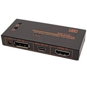 Kapcsoló OEM kapcsoló HDMI / miniDP / DP -> HDMI, 3:1