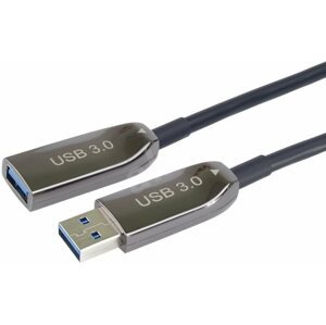 Adatkábel PremiumCord USB-A/Male 3.0 to USB-A/Female - 10m, optikai, hosszabbító, AOC