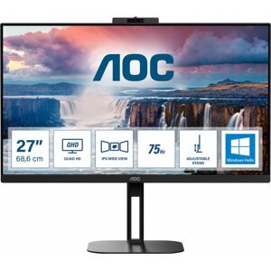 LCD monitor 27" AOC Q27V5CW/BK