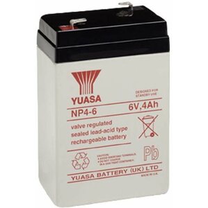 Szünetmentes táp akkumulátor YUASA 6V 4Ah Karbantartásmentes ólomakkumulátor NP4-6