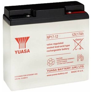 Szünetmentes táp akkumulátor YUASA 12V 17Ah Karbantartásmentes ólomakkumulátor NP17-12